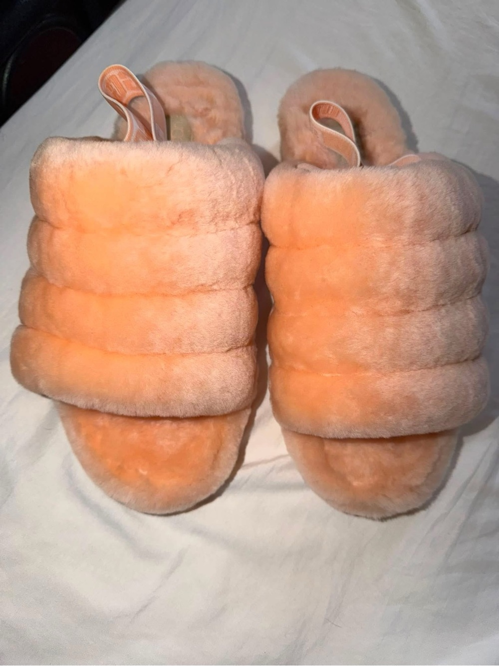 UGG Fluff Slide Mule Slippers - Peachy Orange